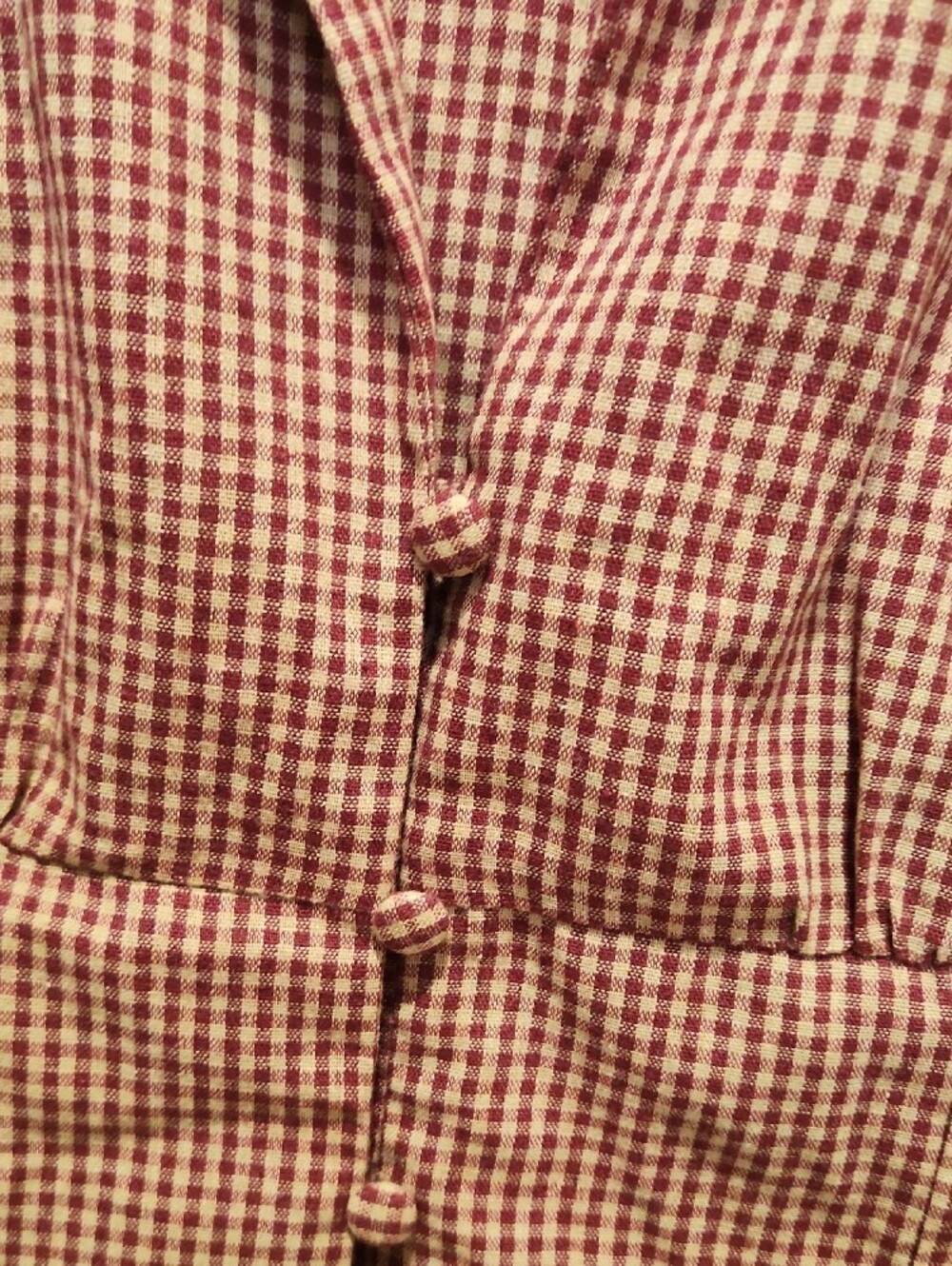 Cider Red and Cream Gingham Top - Picture 7 of 7